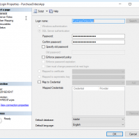 Username and password