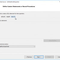 Choose stored procedure and select one from the list