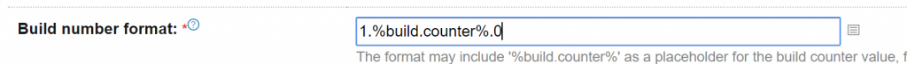 TeamCity CI Build Number