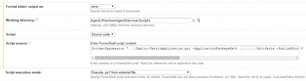 TeamCity Deploy Script