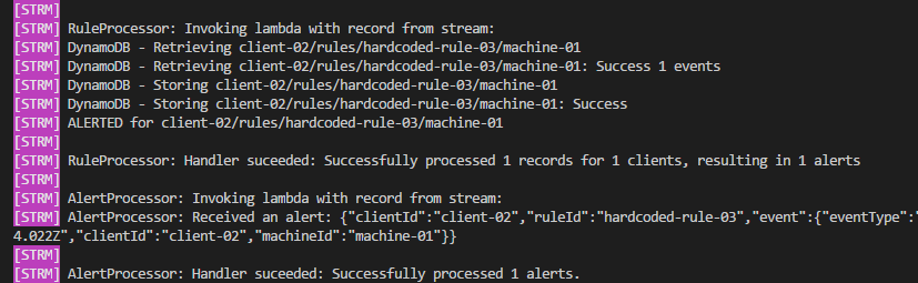 Rule Processor Output
